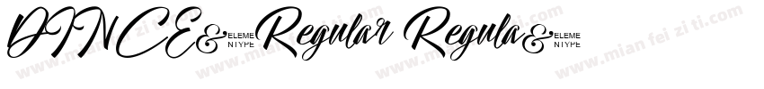 DINCE-Regular Regula字体转换